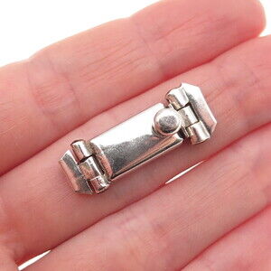 925 Sterling Silver Vintage Mexico Bracelet / Necklace Box Lock Clasp